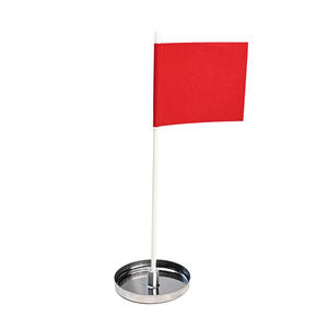 Copa para hoyos de golf de acero inoxidable con banderas rojas y mástiles, suministros portátiles para golf al aire libre para práctica y entrenamiento - Product Image 5