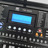 USB MP3 Player Control 61-Key Digital Electronic Organ Piano Keyboard Durable Plastic Electric Organ