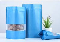 Nouveauté : Sachets refermables en plastique noir brillant de 10,5 x 19 cm avec fenêtre transparente pour les chips de pommes de terre