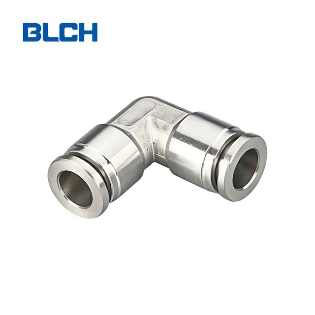 BLCH PV Pneumatic Stainless Steel Air Hose Fittings Push-In One-Touch L Connector Union Elbow
