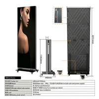 Afficheur numérique portable de haute qualité pour publicité, avec écran vertical pliable P2.5 pour extérieur, idéal pour la salle de sport et la scène