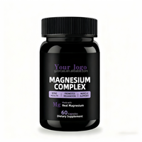 Compléments Nutritionnels : Capsules de Magnésium Complexe, 60 unités pour Adultes – Favorise la Santé et la Fonction Neurologique