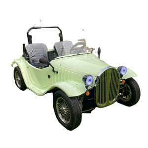 Voiture de golf vintage EGO 2 places, modèle T, design rétro, mini-voiture classique avec alimentation électrique, 65 km/h, construction en acier - Product Image 1