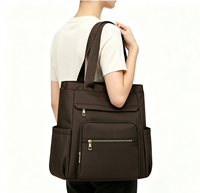 Sac à bandoulière imperméable en tissu Oxford pour femme, multi-poches, grande capacité, pour le travail quotidien, les voyages, l'école et les activités de plein air