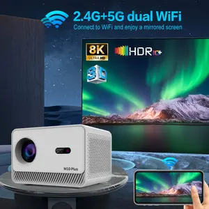 JIUMAO WIFI Android Mini açık TV 8k projektör 1080P akıllı taşınabilir projektör DLP 4K video ev sineması film projektör