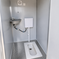 Nueva Unidad de Baño Prefabricada Portátil para Exteriores, Cabina de Ducha y Baño Móvil, Inodoro Portátil y Conveniente