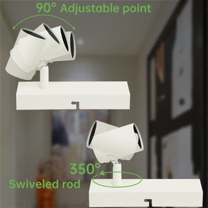 Spot lumineux rond moderne de haute qualité, mural, E27, LED, en fer, température de couleur réglable (3000K-6000K), pour usage domestique - Product Image 6