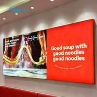 Boîte à lumière publicitaire en tissu personnalisée, affichage LED, film pour plafond tendu, boîte à lumière pour enseignes commerciales