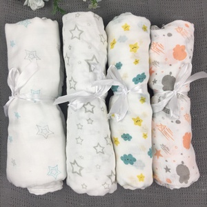 Venta al por mayor de impresión personalizado 100% de bambú manta bebé <span class=keywords><strong>muselina</strong></span> mantas con MOQ bajo - Product Image 2