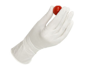 Gants d'examen en latex jetables fabriqués en Malaisie, sans poudre, 5 MIL d'épaisseur, 24 CM de longueur, bord coupé, lisses, usage général - Product Image 4
