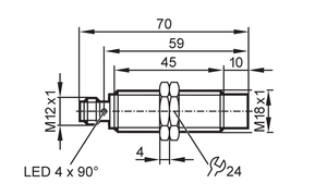 Cảm biến chuyển đổi tiệm cận mới igm201 IGKC012-ASKG/v4a/US-104 NPN/NPN không có khoảng cách phát hiện 12mm - Product Image 2