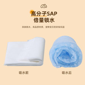 Dini Pet Pee Pads 50-100 pièces, papier absorbant non tissé pour chiens et chats, fournitures d'entraînement à séchage rapide - Product Image 2