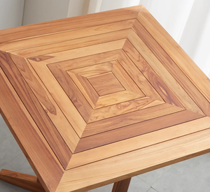 Modern Wholesale Garden Restaurant <strong>Teak</strong> Wood <strong>Dining</strong> <strong>Table</strong> Square <strong>Table</strong> - Product Image 3