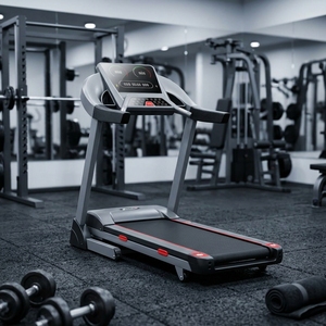 Caminadora Eléctrica Plegable con Pantalla LED, Monitor de Frecuencia Cardíaca, Marco de Acero, Modelo <span class=keywords><strong>GTS8</strong></span> para Gimnasio y Uso Doméstico (Unisex) - Product Image 1