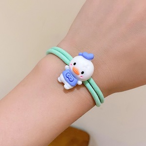 Linda banda elástica para el cabello con forma de pato para niños, ropa informal, forma de lazo de tela, verano 2023, origen Jinhua - Product Image 1