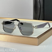 MAY BRANDE Lunettes de soleil de haute qualité pour hommes et femmes, lunettes de soleil de créateur, style punk classique, luxe, acétate, titane, UV400, avec boîte