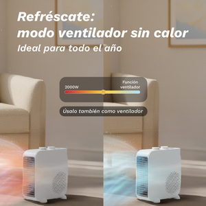 เครื่องทำความร้อนไฟฟ้ากรุนเคล 2000W พร้อมพัดลมเทอร์โมสตัทแบบสองตำแหน่ง - Product Image 5