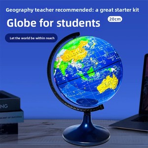 Blue AR HD Metal <strong>Globe</strong> 20cm Recommended Elementary Middle School Geography Education <strong>Childrens</strong> Gift Office Decorative - Product Image 2