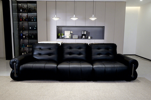 Boloni 2025สินค้าใหม่วัสดุหนังสไตล์มินิมอลชุดโซฟาแบ่งส่วนรูปตัว L สำหรับห้องนั่งเล่นโรงแรมโรงพยาบาล - Product Image 4