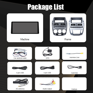 Unidad Principal de 12.3 Pulgadas con Pantalla Táctil Android Multimedia Carplay, Reproductor de Radio para Auto con DVD Estéreo para Honda City 2008-2014 - Product Image 4