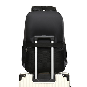 Laptop <b>Backpack</b> 36-55L Multi Function Business Travel Unisex Shoulder Straps Solid Color <b>Black</b> Gray Blue - Product Image 4