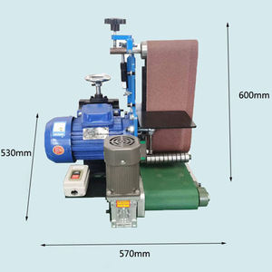 Industrial Belt Sander <strong>Grinder</strong> for Metal Wood and Plastic Surface Preparation Deburring and Edge Finishing Heavy Duty Motor - Product Image 3