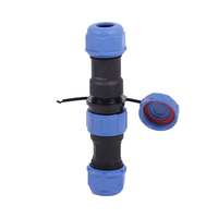 Connecteur de raccordement automobile SP13 circulaire étanche LED IP67 mâle/femelle en laiton plaqué or 2-7 broches avec boîtier PC