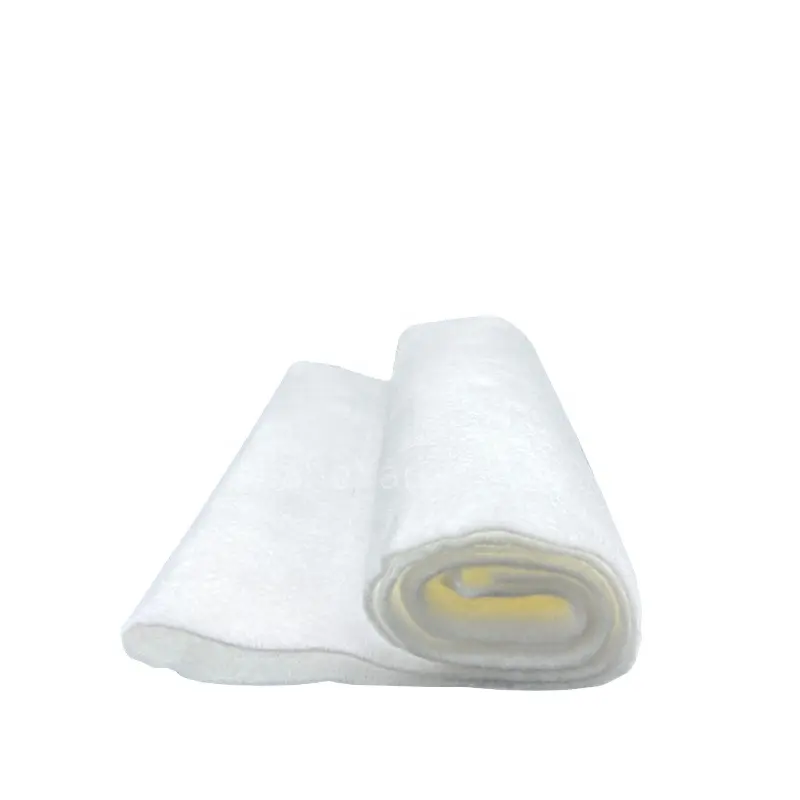 Respirant Blanc Aiguille Poinçon Non-tissé Tissu Viscose Rayonne Absorbant Filtre Coton Absorbant L'humidité Non tissé maquillage Coton