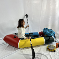 Radeau gonflable de paquet de matériel de PVC de bateau d'aviron de kayak simple de Offre Spéciale pour la dérive et l'activité extérieure de pêche