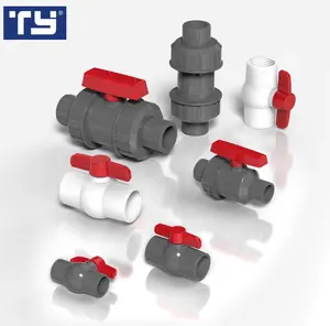 Cina vendita calda TY fabbricazione di marca di Plastica tubo IN PVC raccordo Valvola a Sfera