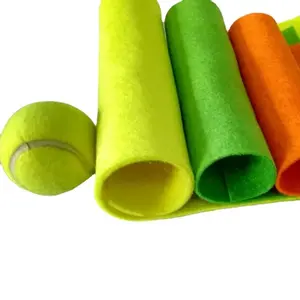 2.5mm Needle Punch Non-woven Felt Yellow Orange Green Polyester Cricket and Tennis Ball Felt