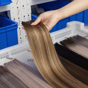 Extensiones de cabello LeShine de trama Genius alineadas con cutícula virgen rusa se puede cortar - Product Image 2