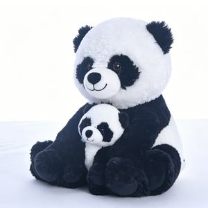 Pareja de peluches de panda mamá e hembra personalizados, peluche de panda madre e hembra, paquete de peluches de panda de dos tamaños - Product Image 2