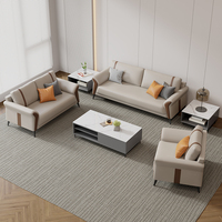 Ensemble de canapés sectionnels en cuir, style moderne et minimaliste, pour appartement, maison, salon, bureau, réception, canapé pour clients, durable et écologique