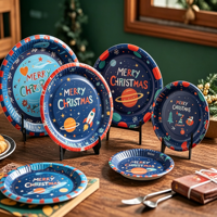 Assiettes en papier personnalisables et écologiques, assiettes jetables