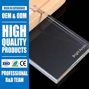 Placa Acrílica Transparente <span class=keywords><strong>de</strong></span> 6 cm <span class=keywords><strong>de</strong></span> Grosor, Material Sólido, Alta Resistencia a Impactos, Corte Personalizable, Base para Exhibición, Decorativa - Product Image 1