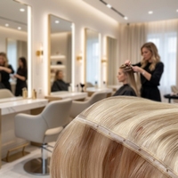 Cheveux à trame papillon Genius Hole Weft invisibles, Remy double drawn, librement découpables n'importe où sans se détacher, pour une pose invisible.