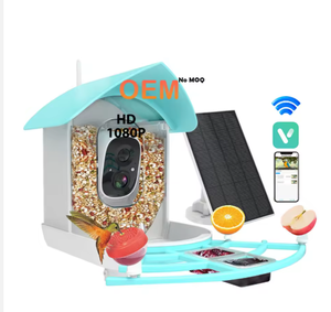 Caméra pour mangeoire pour animaux de compagnie, caméra intelligente pour <span class=keywords><strong>oiseaux</strong></span> WiFi 2MP, 1080P, écologique, portable, étanche pour petits animaux - Product Image 1