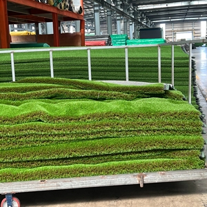 Fournisseur chinois JS Grass Producer, tapis décoratif en <span class=keywords><strong>gazon</strong></span> synthétique vert, <span class=keywords><strong>gazon</strong></span> artificiel pour jardin, cour, toit - Product Image 3