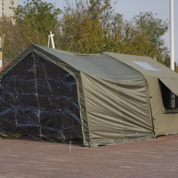 Tente de camping gonflable Oxford 8+8m, directement de l'usine, 8 sections gonflables + 8 poteaux, imperméable et coupe-vent, toutes saisons