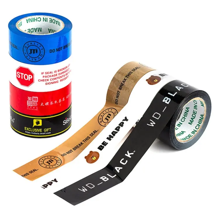 Custom Transparent Bopp Film 48mm Adhesive Custom Logo Packing Tape