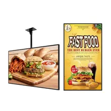 Shopping Mall Hanging Advertising LCD Menu Display Screen 32/43/50/55 Inch Wall Mount Digital Signage Menu Board