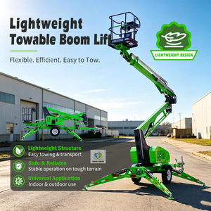 Plataforma Elevadora Ligera de 14m con Cesta, Elevador Eléctrico Articulado Montado en Remolque para Uso en Construcción - Product Image 5