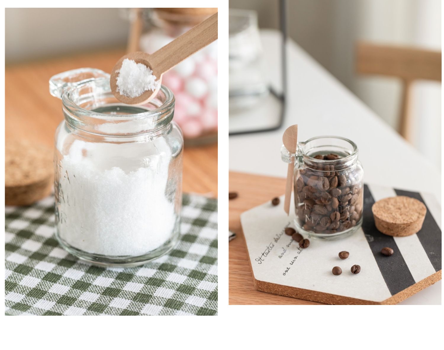 250ML Custom Yogart Glass Bottle With Cork Stopper And Wood Spoon Storage Jar