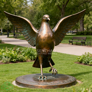 Escultura Personalizada de Gran Tamaño Senzhao, Estatua Moderna de Metal de Paloma de la Paz, Arte para Paisajes Exteriores, para Parques y Plazas de la Ciudad - Product Image 4