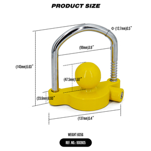 Accessoires extérieurs de serrure de coupleur universel réglable-serrure de sécurité d'attelage de remorque d'attelage de boule - Product Image 2