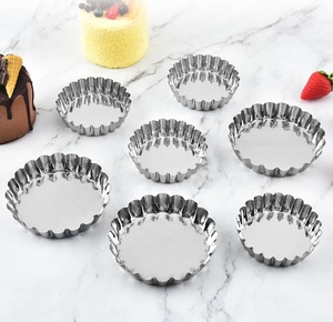 <span class=keywords><strong>Moule</strong></span> de cuisson en acier inoxydable de qualité alimentaire pour tartelettes, cupcakes, gâteaux, plats de cuisson en métal de qualité supérieure, vente en gros en usine - Product Image 4