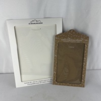 Enveloppes personnalisées avec logo, en carton blanc ou brun, laminées, pour emballage de cartes-cadeaux, impression avec fenêtre, emballage photo