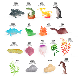 UCOK 12 Figuras <span class=keywords><strong>de</strong></span> Criaturas Marinas Surtidas con Plantas Acuáticas, <span class=keywords><strong>Juguetes</strong></span> Oceánicos <span class=keywords><strong>de</strong></span> Plástico para Niños, Regalos <span class=keywords><strong>de</strong></span> Cumpleaños - Product Image 1