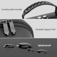 Étui de transport pour pistolet de massage EVA Precision Fit avec insert en mousse moulée pour les voyages, les vacances et la récupération musculaire en déplacement